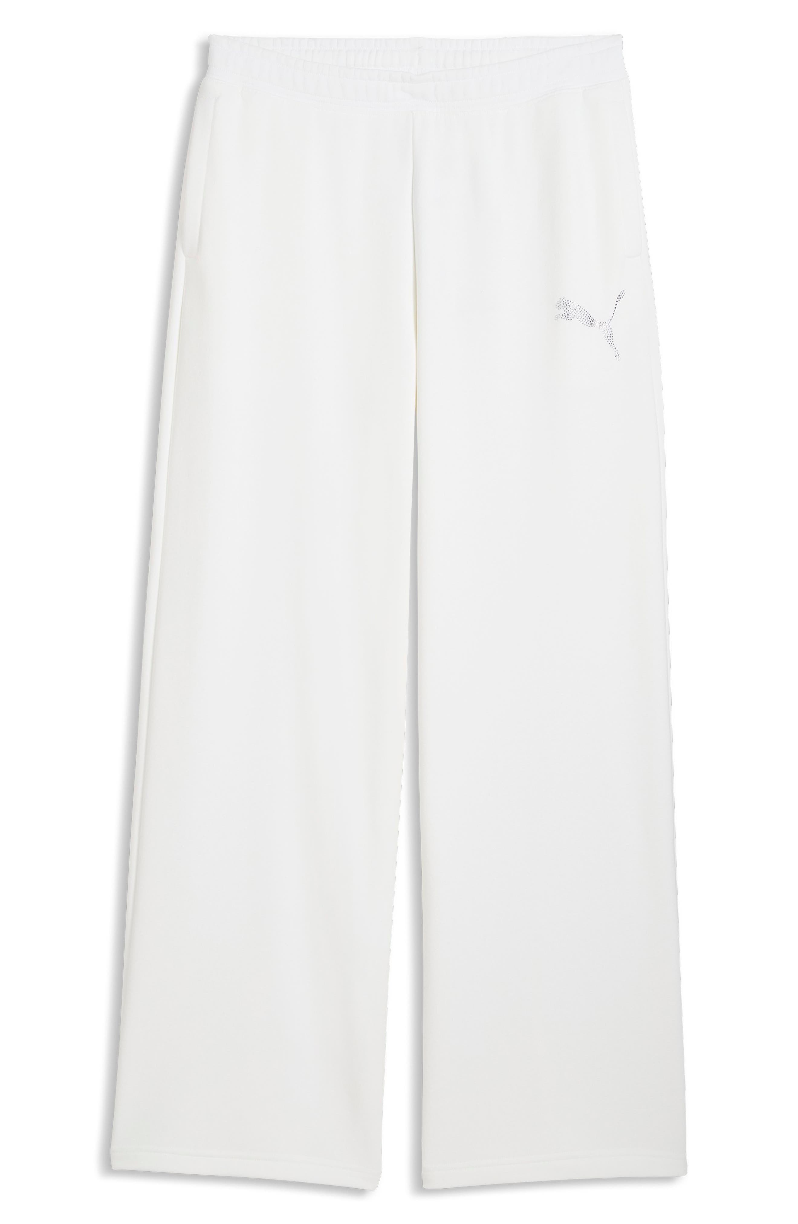 PUMA Essential Graphic Leo Luxe Bedazzled Track Pants (Women