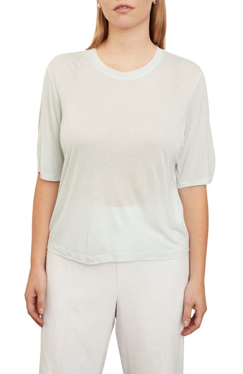 Elbow Sleeve Top (Plus Size)