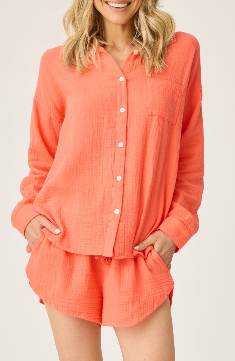 PJ Salvage Copa Cabana Cotton Short Pajamas, Main, color,