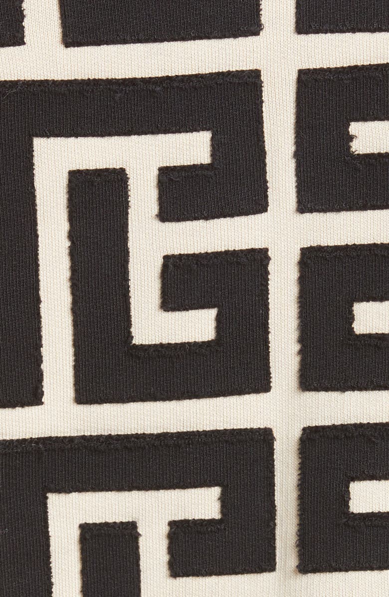 Balmain Maxi Monogram Knit Bomber Jacket, Alternate, color,