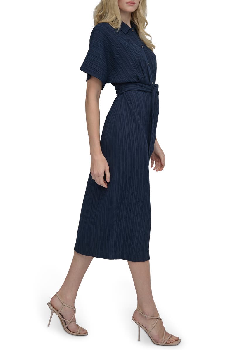 Crushed Dobby Shirtdress