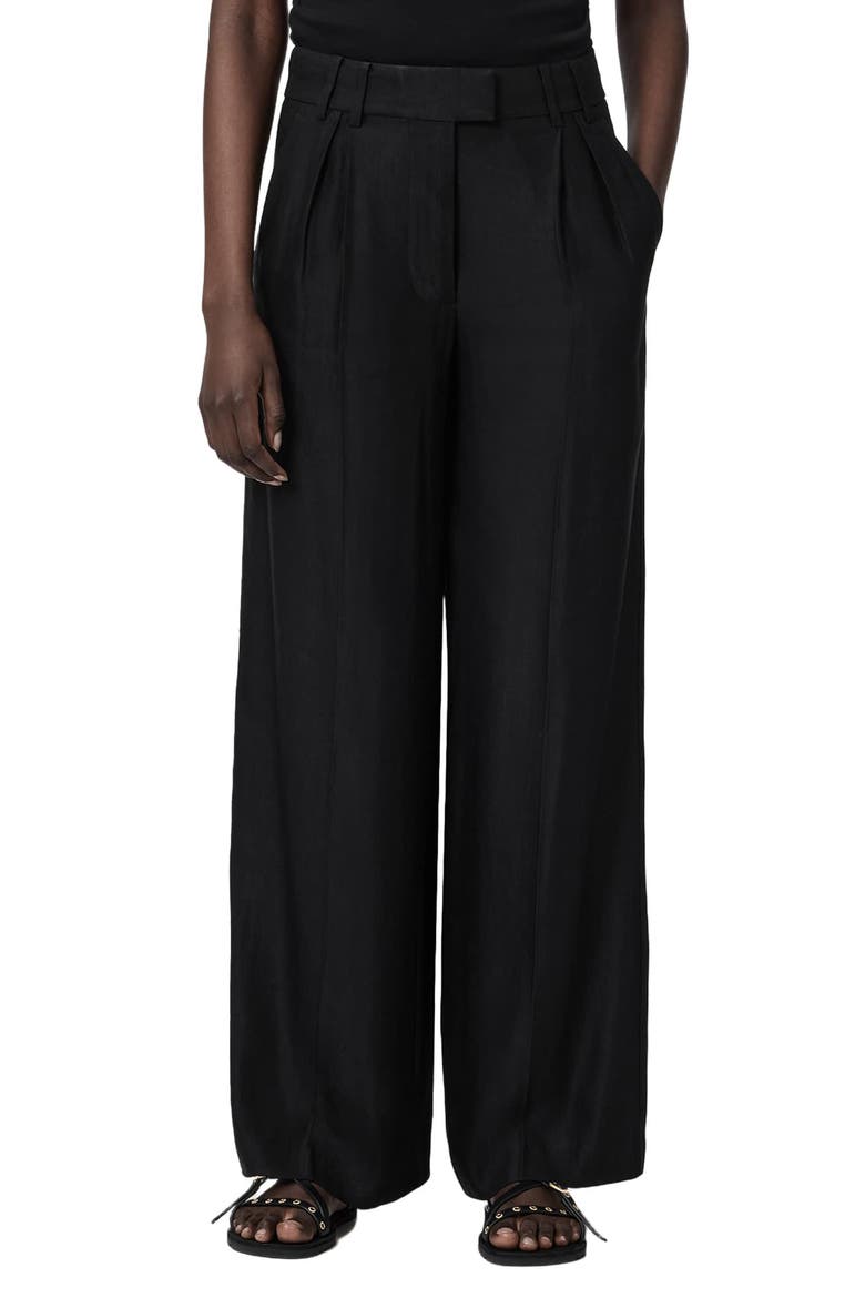 Charley Wide Leg Pants, Main, color, BLACK
