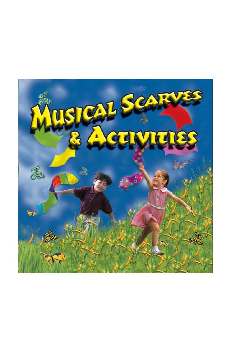 Kaplan Early Learning Company Musical Scarves & Physical Activity CD Set, Alternate, color, Multicolored