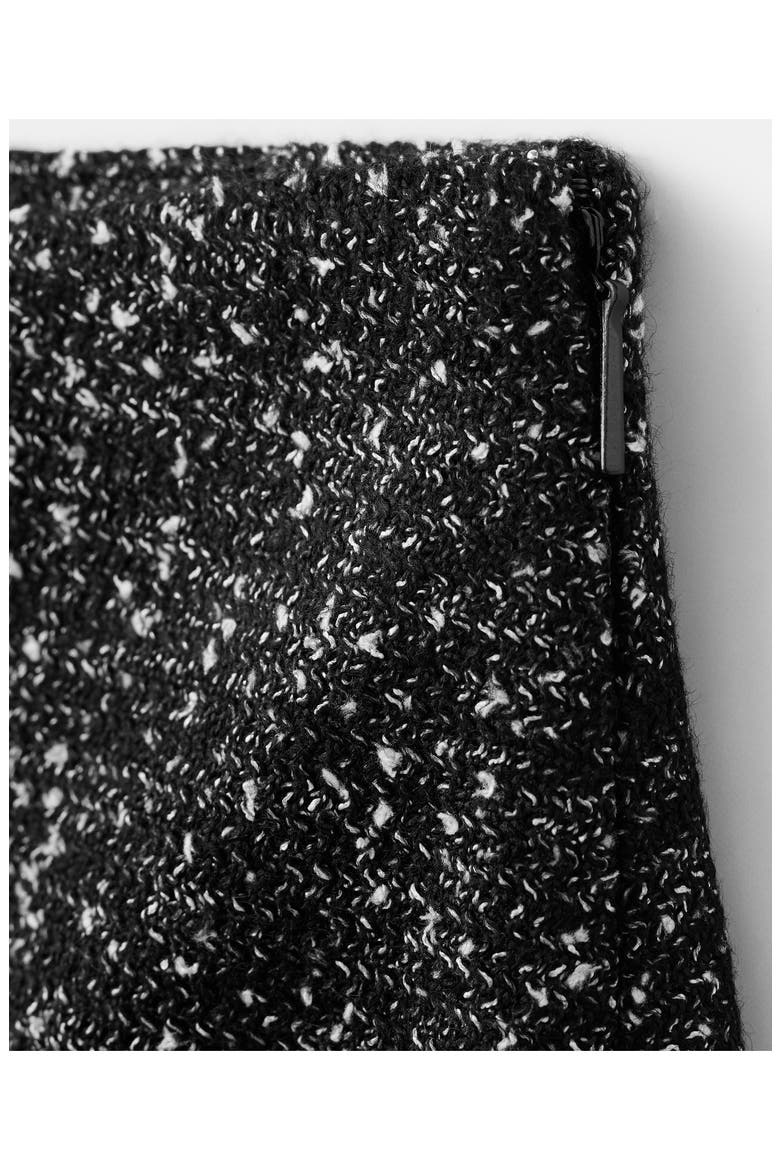 Fleck Knit Skirt, Alternate, color, BLACK