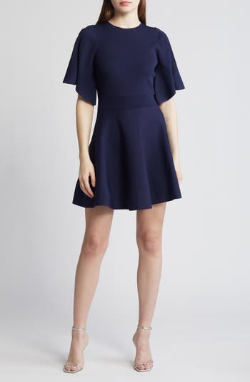 Ted Baker London Olivia Rib Fit Flare Dress Nordstrom