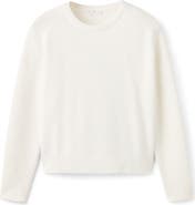 MANGO TEEN Crewneck Crop Sweater