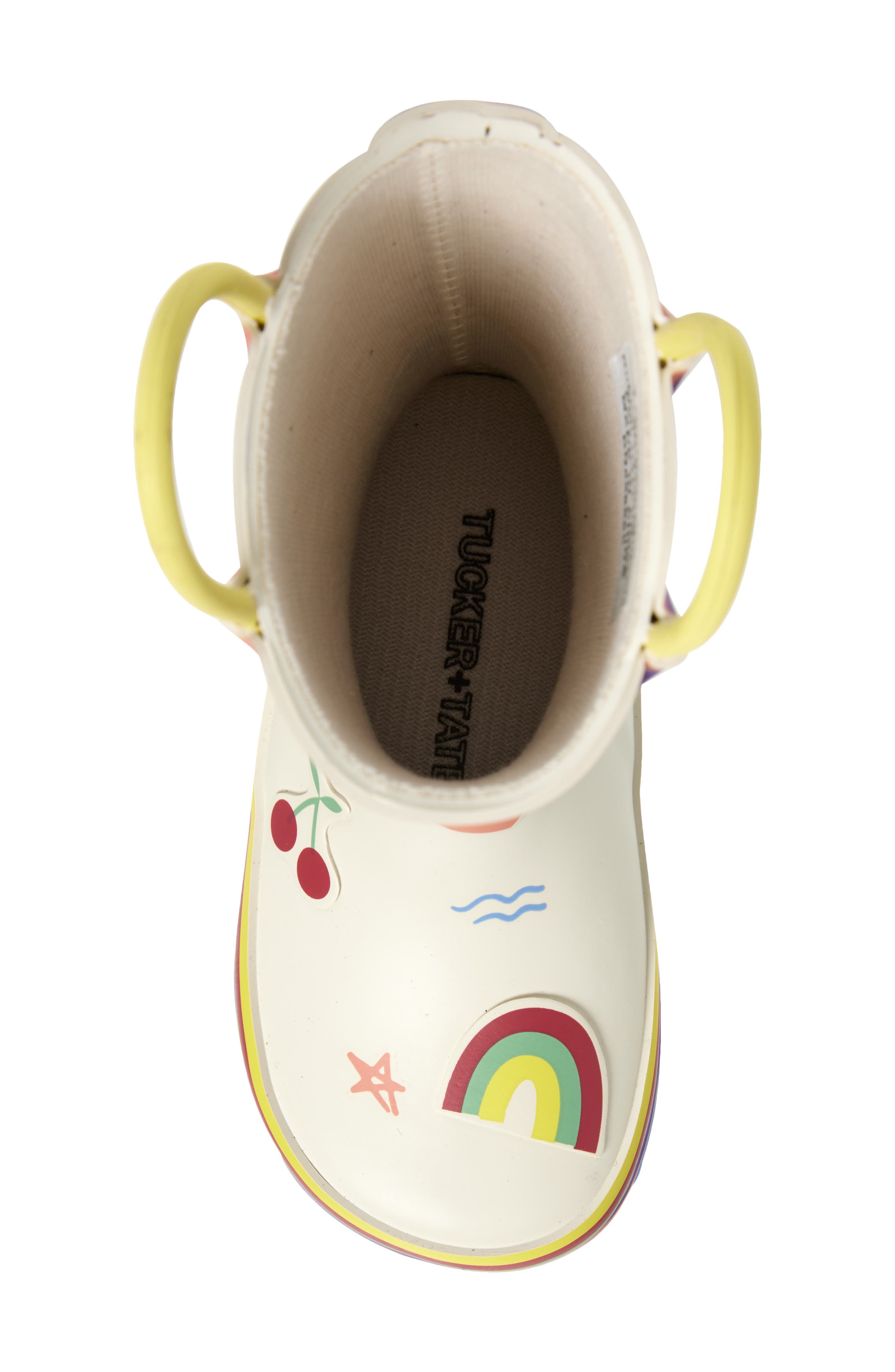 Tucker + Tate Kids' Rainey Rain Boot, Alternate, color, Ivory Multi