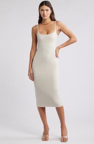 Open Edit Smooth Edit Strappy Midi Slipdress