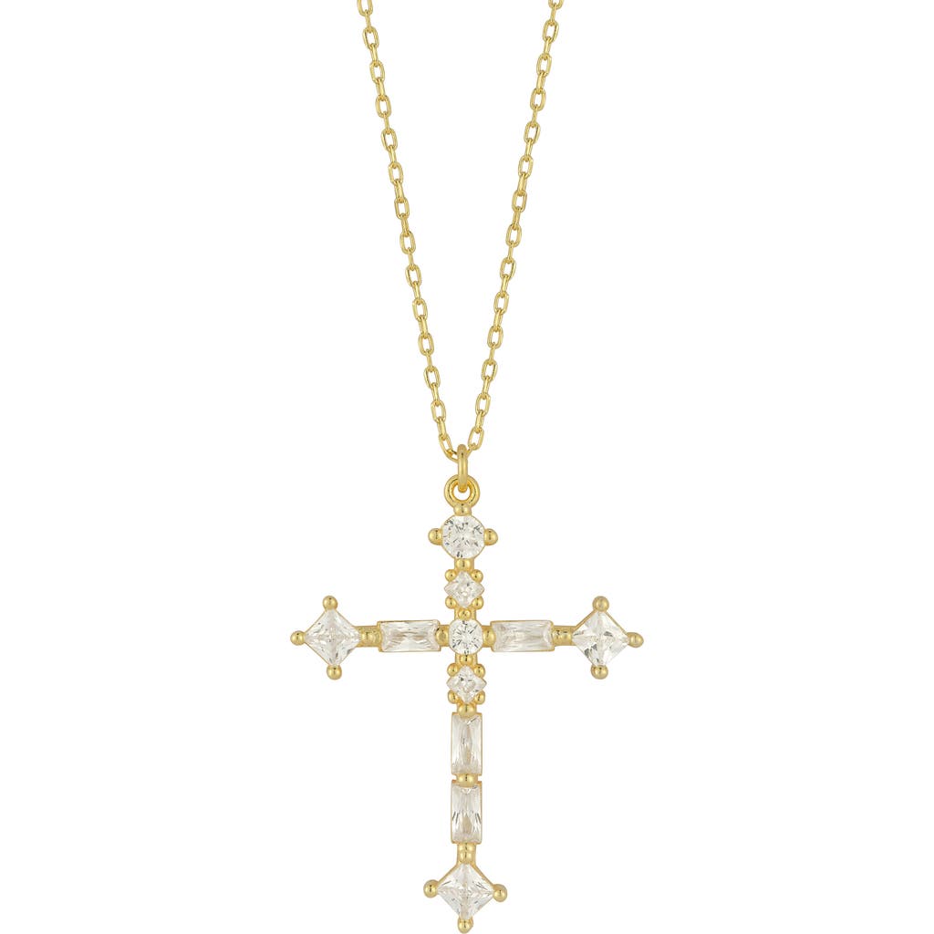 Sphera Milano Cross Pendant Necklace In Gold
