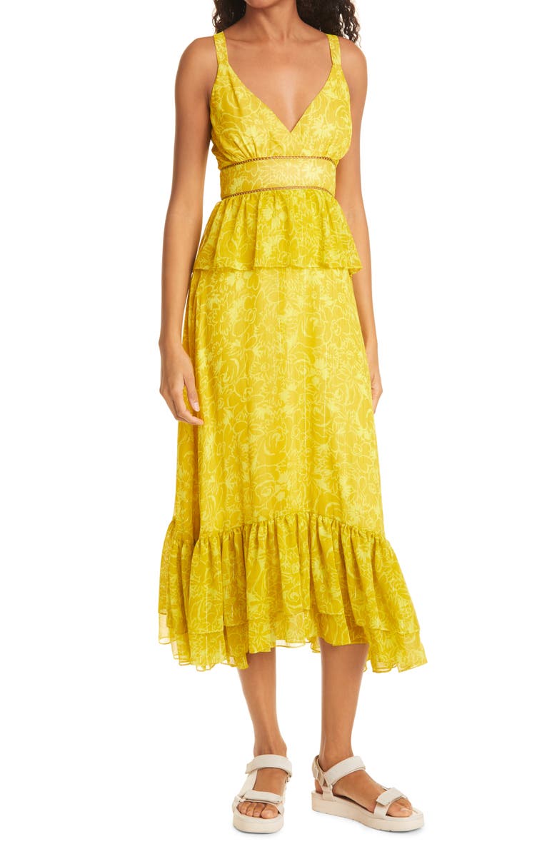 LIKELY Carla Floral Midi Dress, Main, color,