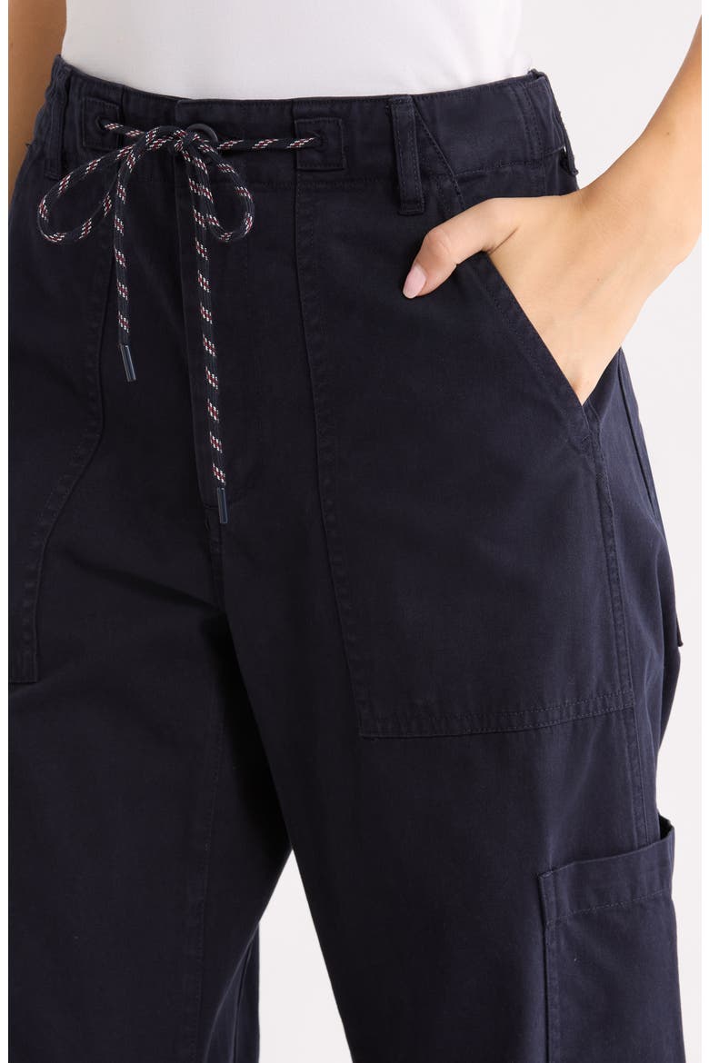 Sabrina High Waist Barrel Twill Utility Pants, Alternate, color, NAUTICAL