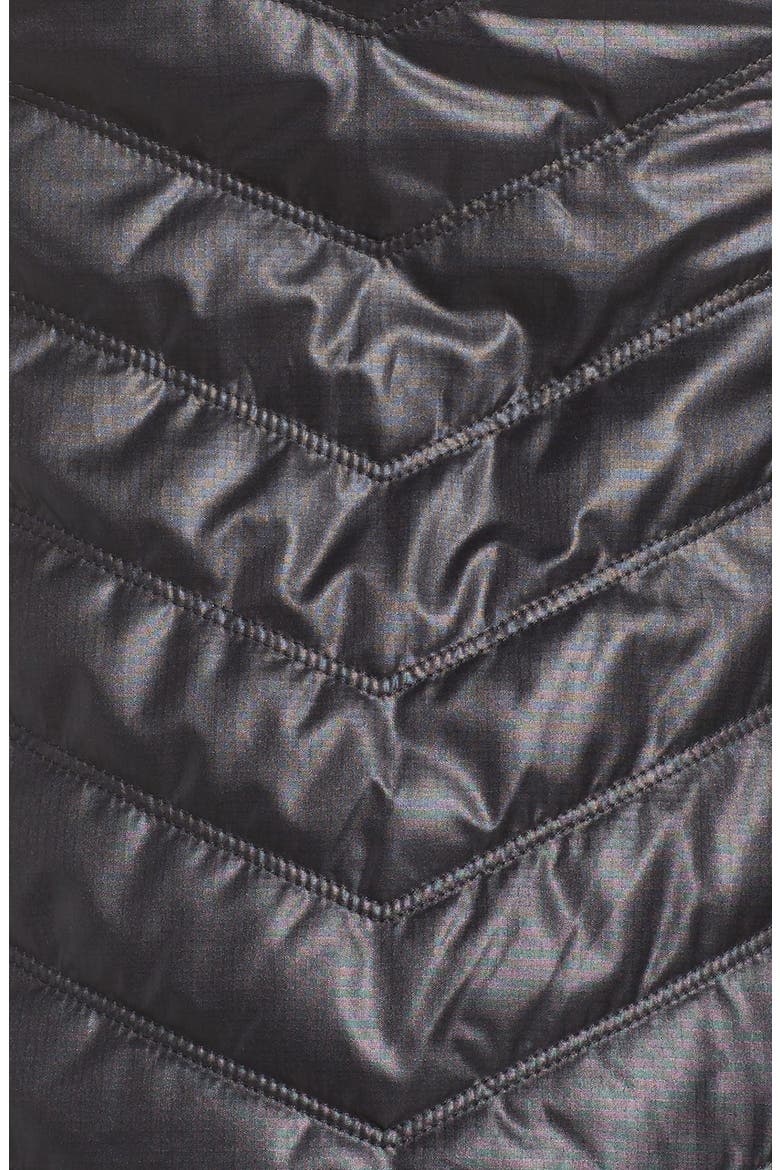 Zelfusion Reflective Quilted Jacket, Alternate, color, JET BLACK