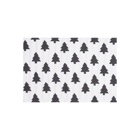 Black And White Forest Placemats Set of 4, 14" x 20"