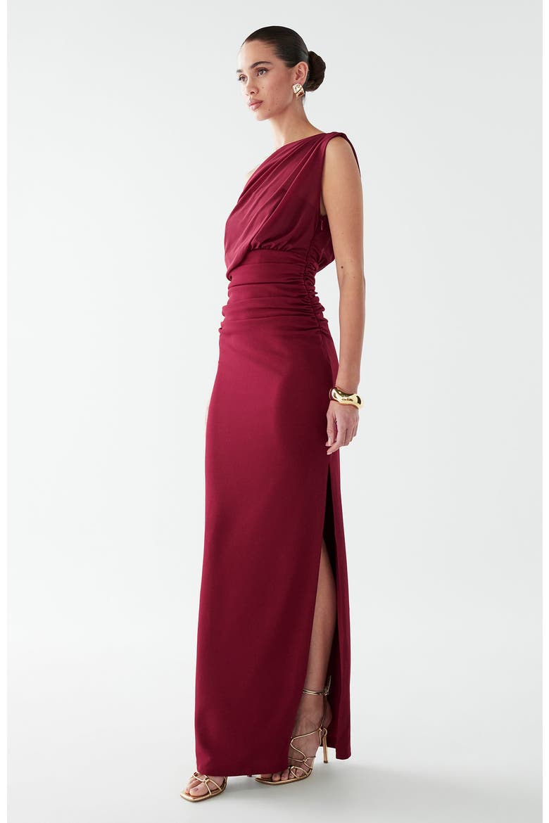 Frea Maxi Dress, Alternate, color, Burgundy