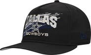 New Era Men's New Era Black Dallas Cowboys Throwback Brush Golfer Snapback Hat
