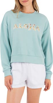 Hurley Hello Aloha Oversize Relaxed Sweatshirt