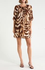 MELLODAY Puff Sleeve Minidress