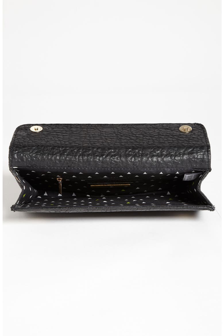 Studded Cuff Clutch, Alternate, color, BLACK