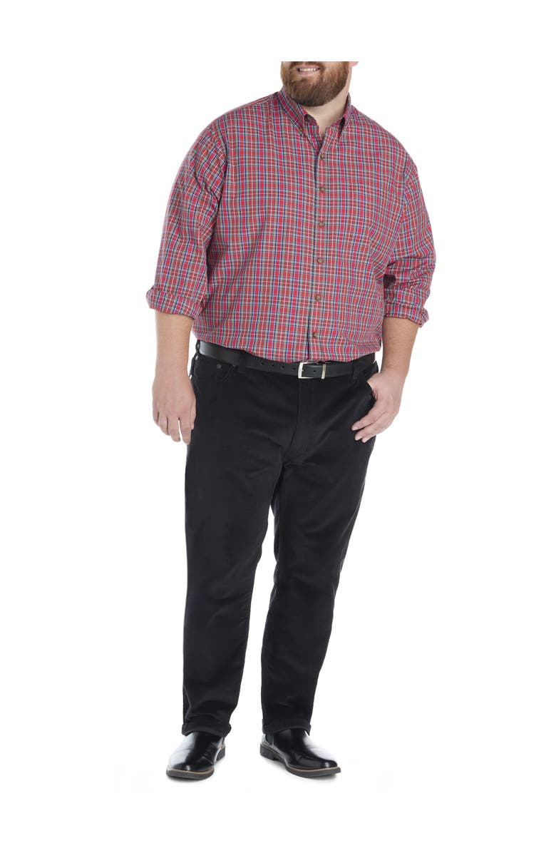 True Nation by DXL Big & Tall 5-Pocket Comfort Corduroy Pants, Alternate, color, Caviar