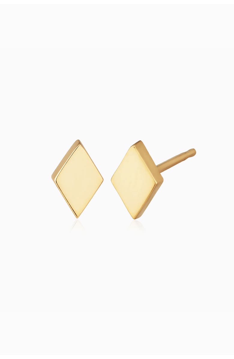 Oradina 14K Gold Sweet Diamond Studs, Main, color, Yellow Gold