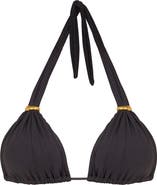 ViX Paula Hermanny Bia Tube Solid Halter Bikini Top