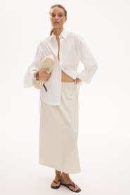 H&M Crinkled Drawstring Skirt