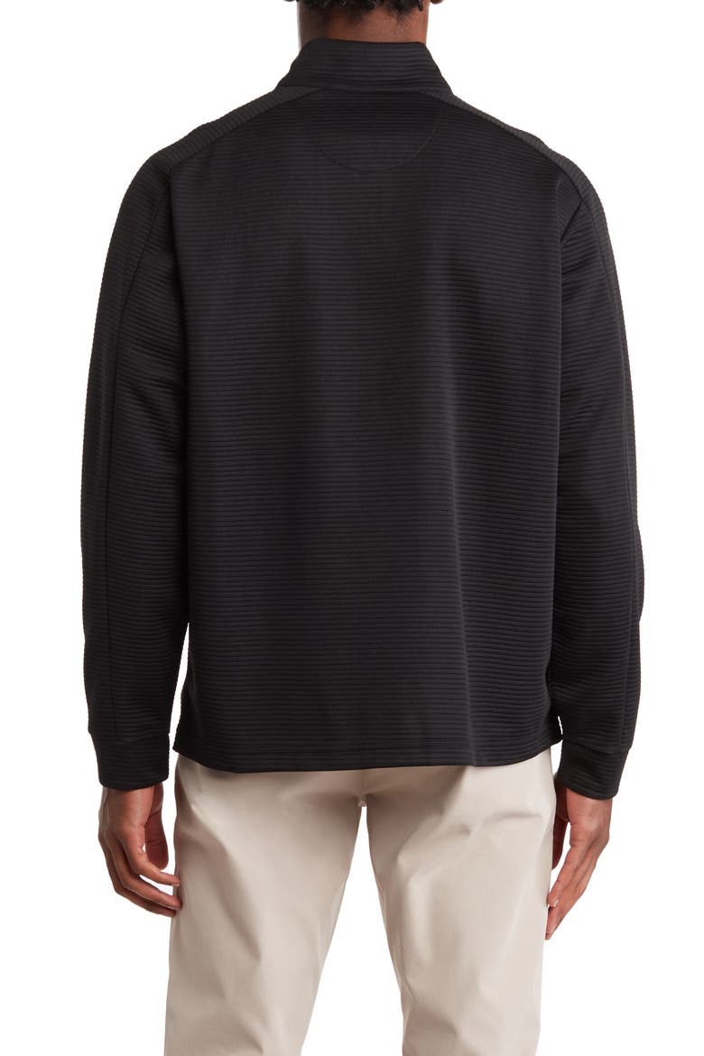 Ottoman Half Zip Pullover, Alternate, color, CAVIAR