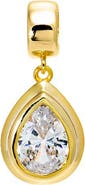 BY ADINA EDEN Colored CZ Pear Bezel Pendant