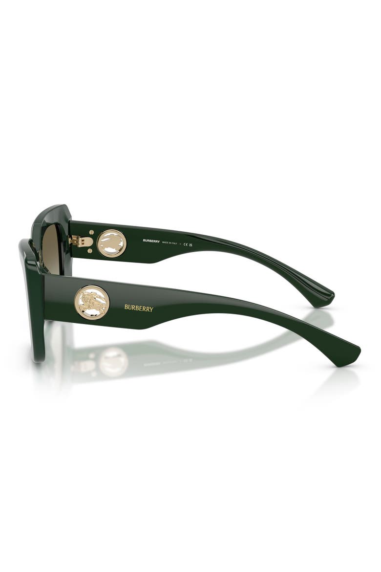 51mm Cat Eye Sunglasses, Alternate, color, GREEN / GREEN GRADIENT