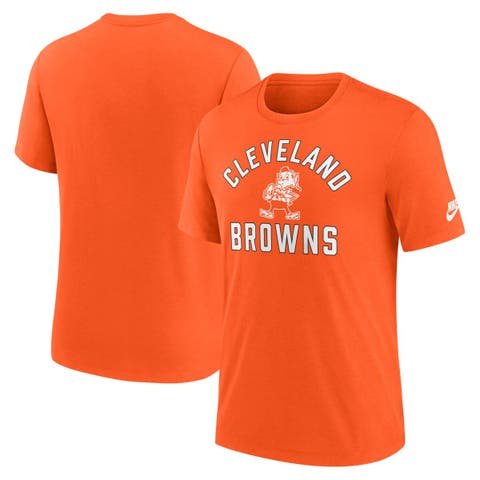 Men's Nike Orange Cleveland Browns Favorable Timeline Tri-Blend T-Shirt