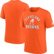 Nike Men's Nike Orange Cleveland Browns Favorable Timeline Tri-Blend T-Shirt