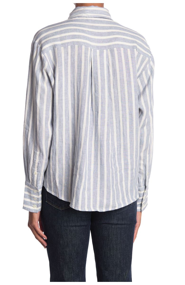 FRAME Tie Up Button Front Shirt, Alternate, color, 