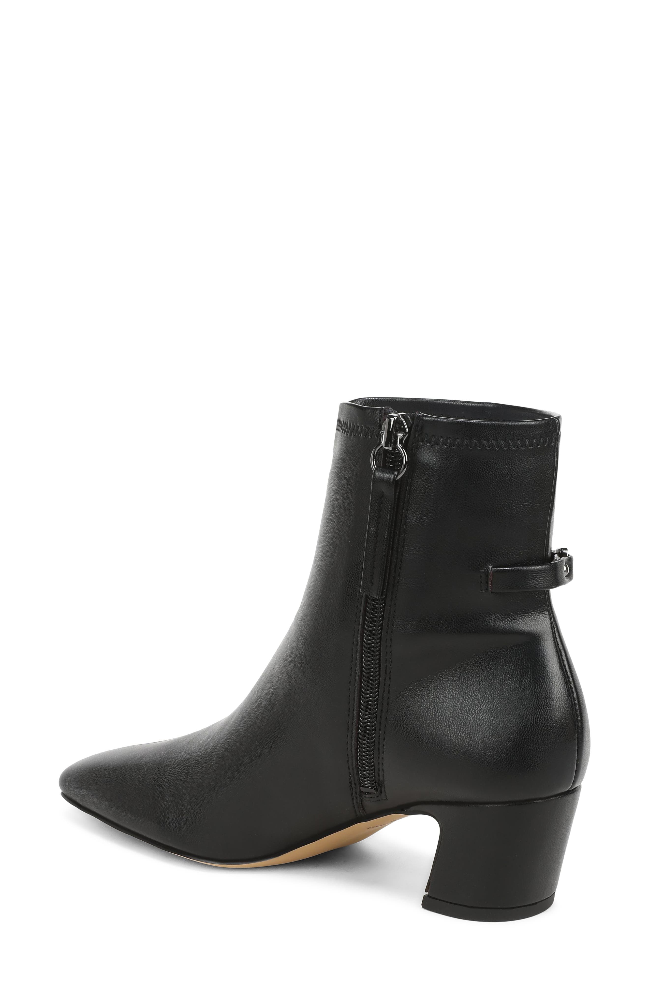 Flxstina Faux Leather Bootie, Alternate, color, BLACK