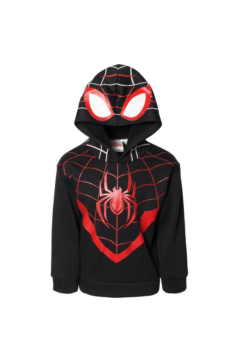 Spider-Man Cosplay Fleece Hoodie and Pants Set, Alternate, color, Miles Morales Black