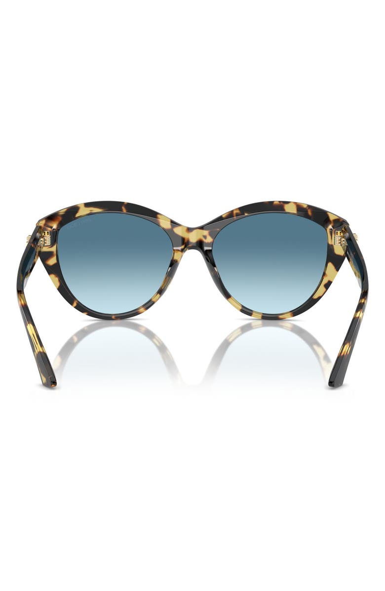 Jimmy Choo 55mm Gradient Phantos Sunglasses, Alternate, color, Mustard