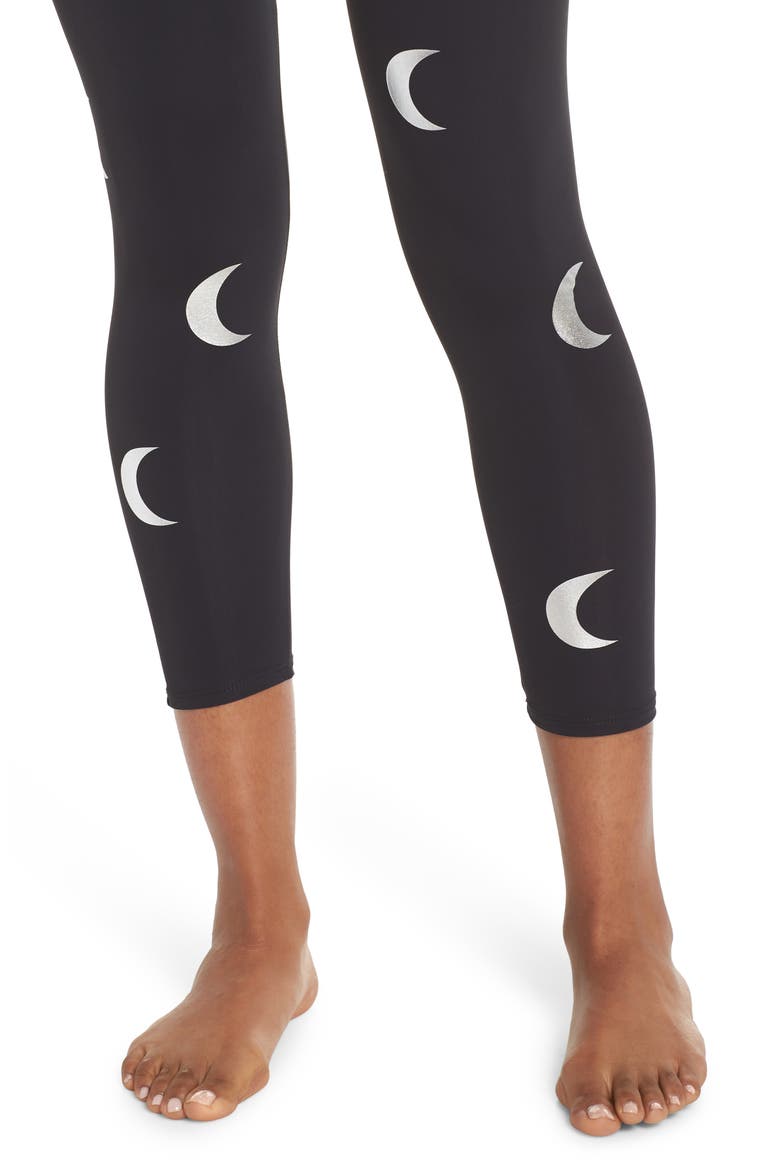 Foil Leggings, Alternate, color, MOON
