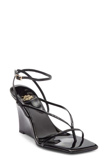 Jeffrey Campbell Herz Wedge Sandal In Black
