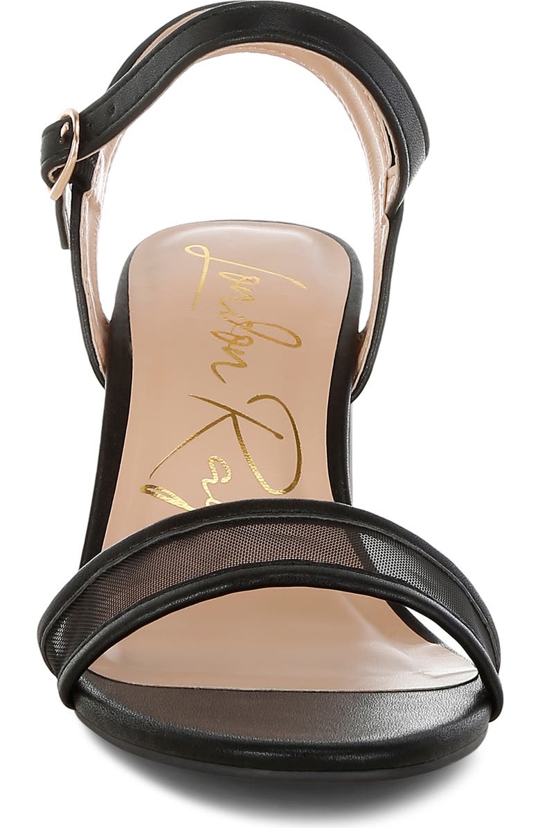 LONDON RAG Orpina Block Heel Sandal, Alternate, color, Black