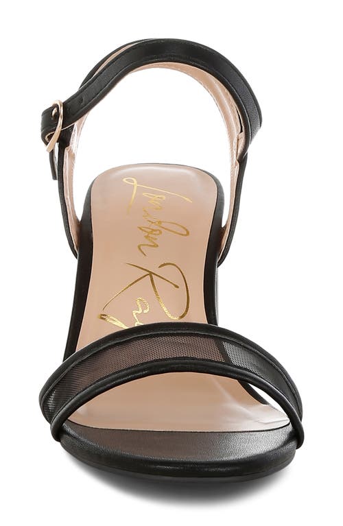 London Rag Orpina Block Heel Sandal In Black