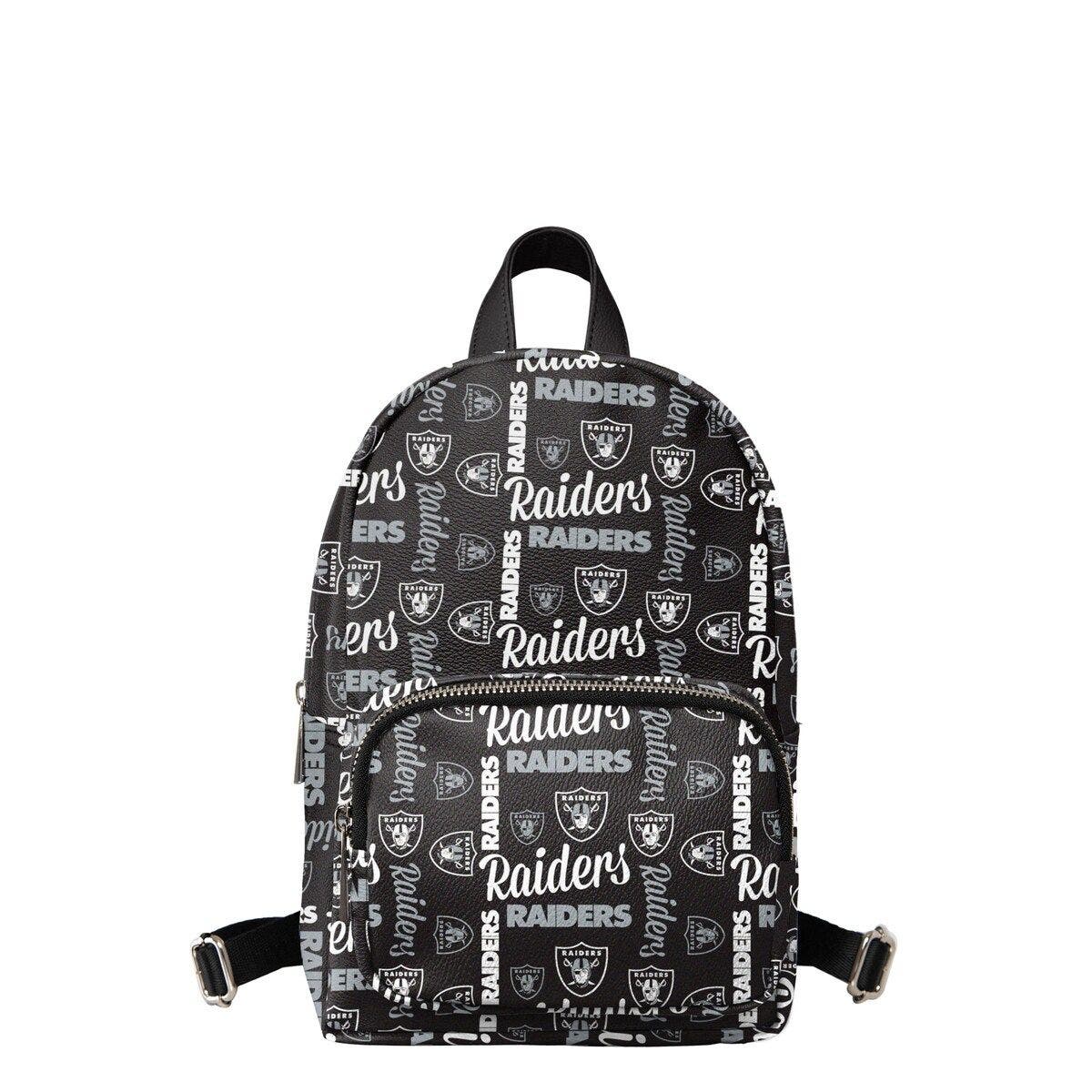 FOCO Youth FOCO Black Las Vegas Raiders Repeat Brooklyn Mini Backpack, Main, color, 