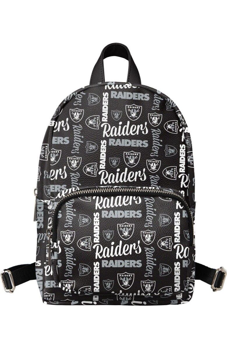 FOCO Youth FOCO Black Las Vegas Raiders Repeat Brooklyn Mini Backpack, Main, color,