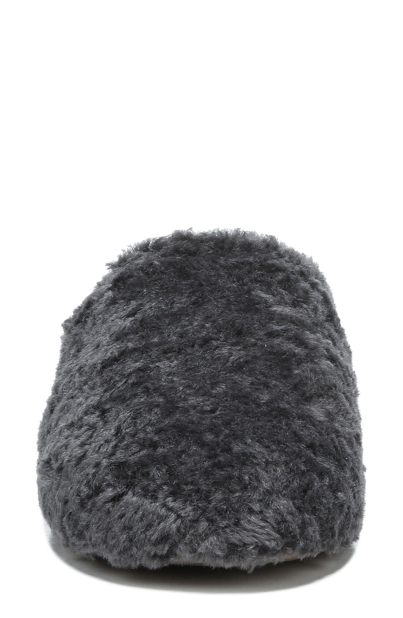 Paloma Faux Shearling Slipper, Alternate, color, SMOKE FAUX FUR