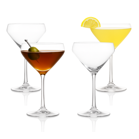 Hand Blown Martini Glass 10oz - Set of 4