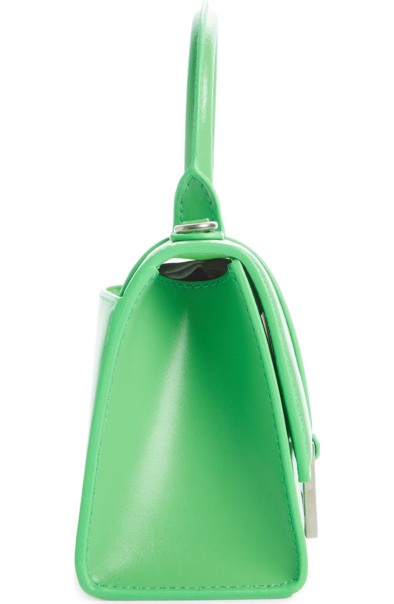 Balenciaga Extra Small Hourglass Leather Top Handle Bag, Alternate, color,