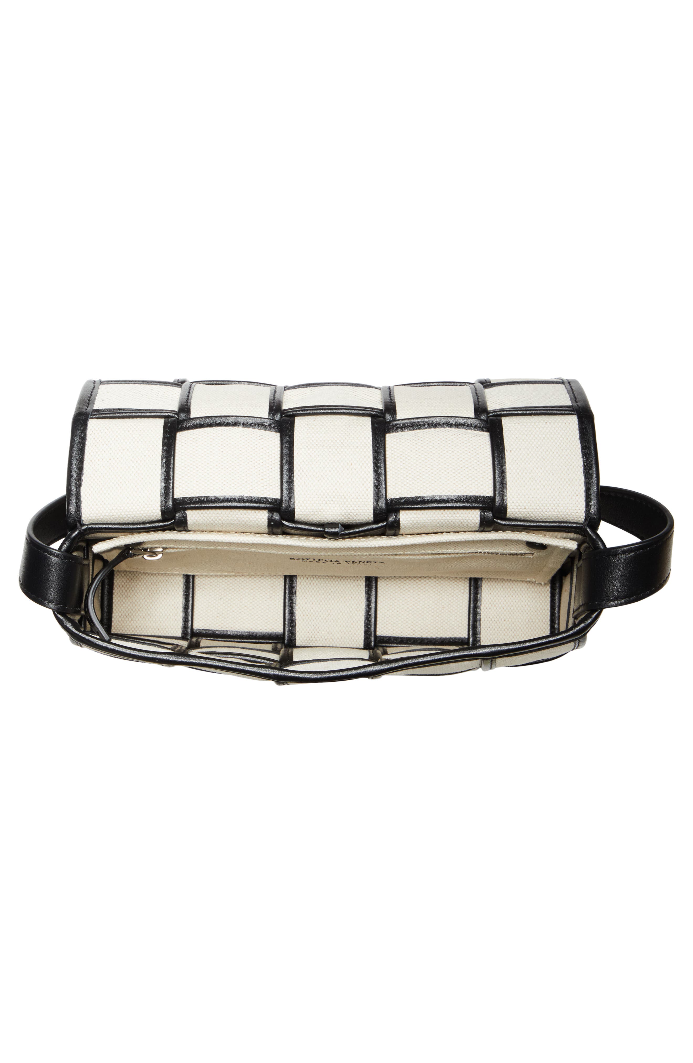 Bottega Veneta Medium Cassette Canvas & Leather Crossbody Bag, Alternate, color, 