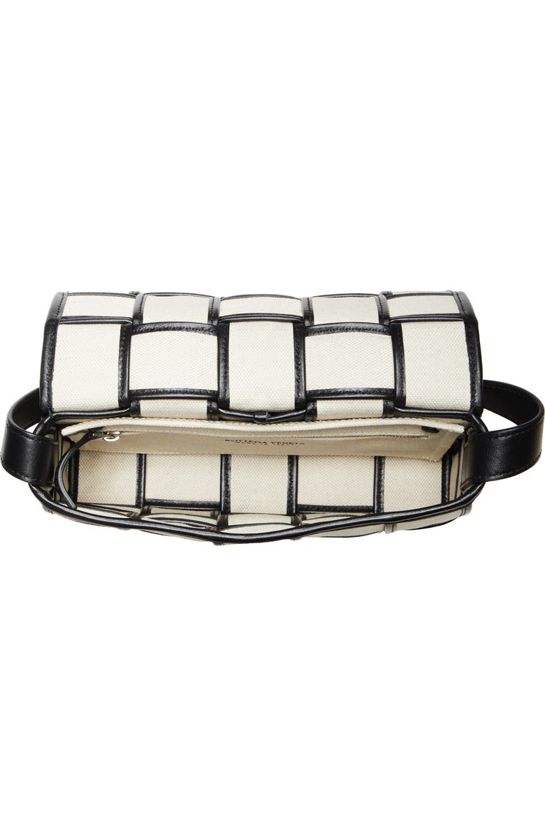 Bottega Veneta Medium Cassette Canvas & Leather Crossbody Bag, Alternate, color,