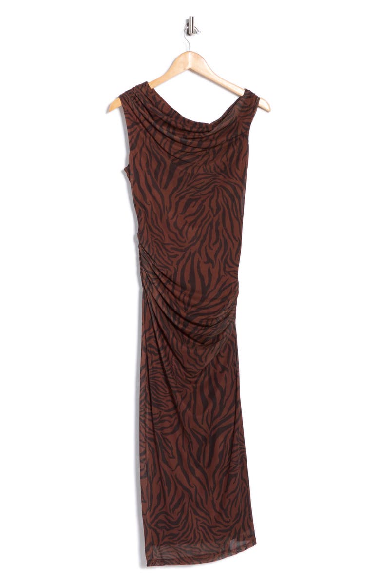 AFRM LOS ANGELES Aurelie One-Shoulder Maxi Dress, Alternate, color, Java Animal