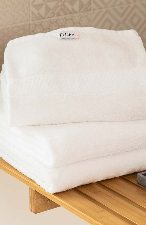 Fluffco | Hotel Comfort Luxury Hotel Towel In White