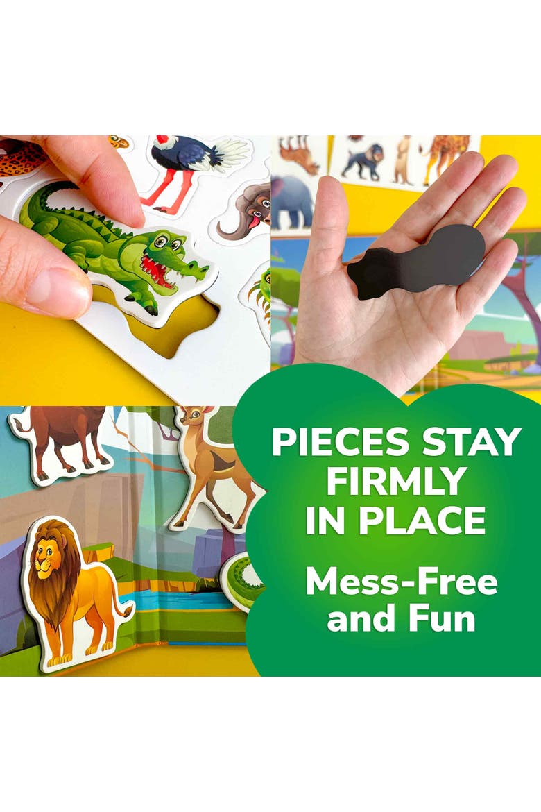 Magnetic Kids Jigsaw Puzzles - Fun 20+ Piece Game, Alternate, color, Africa