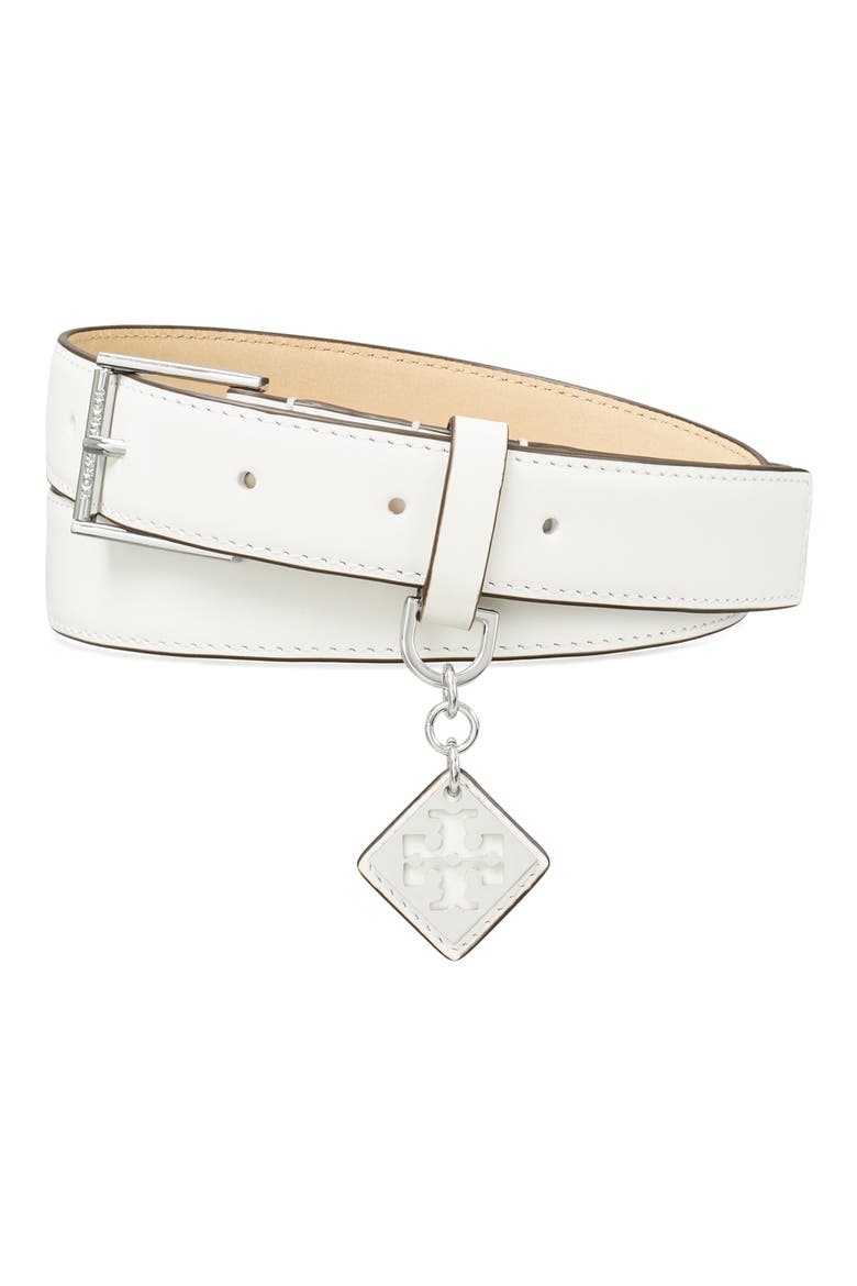 Swing Leather Belt, Main, color, OPTIC WHITE